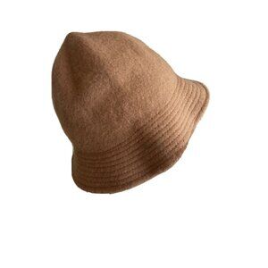 Normandy Wool Beige Camel Bucket Hat One Size